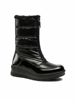 Εκπτωση ⭐ Nelli Blu Μπότες Χιονιού CS5595-01 Μαύρο 👍