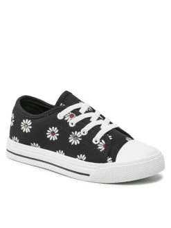 Προώθηση ✔️ Nelli Blu Μοκασίνια 👟 Sneakers NA22-02-01 Μαύρο 👏