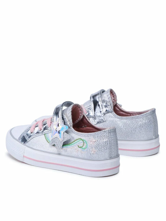 Εξοδος 😉 Nelli Blu Αθλητικά 👟 Sneakers CF2327-1 Ασημί 🔥 5 Εξοδος 😉 Nelli Blu Αθλητικά 👟 Sneakers CF2327-1 Ασημί 🔥 - Image 3